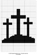 LOOM 3 Crosses Free Pattern for Chunky Knit Blanket