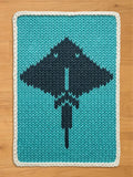Stingray Finger Knitting Pattern for Chunky Knit Blanket