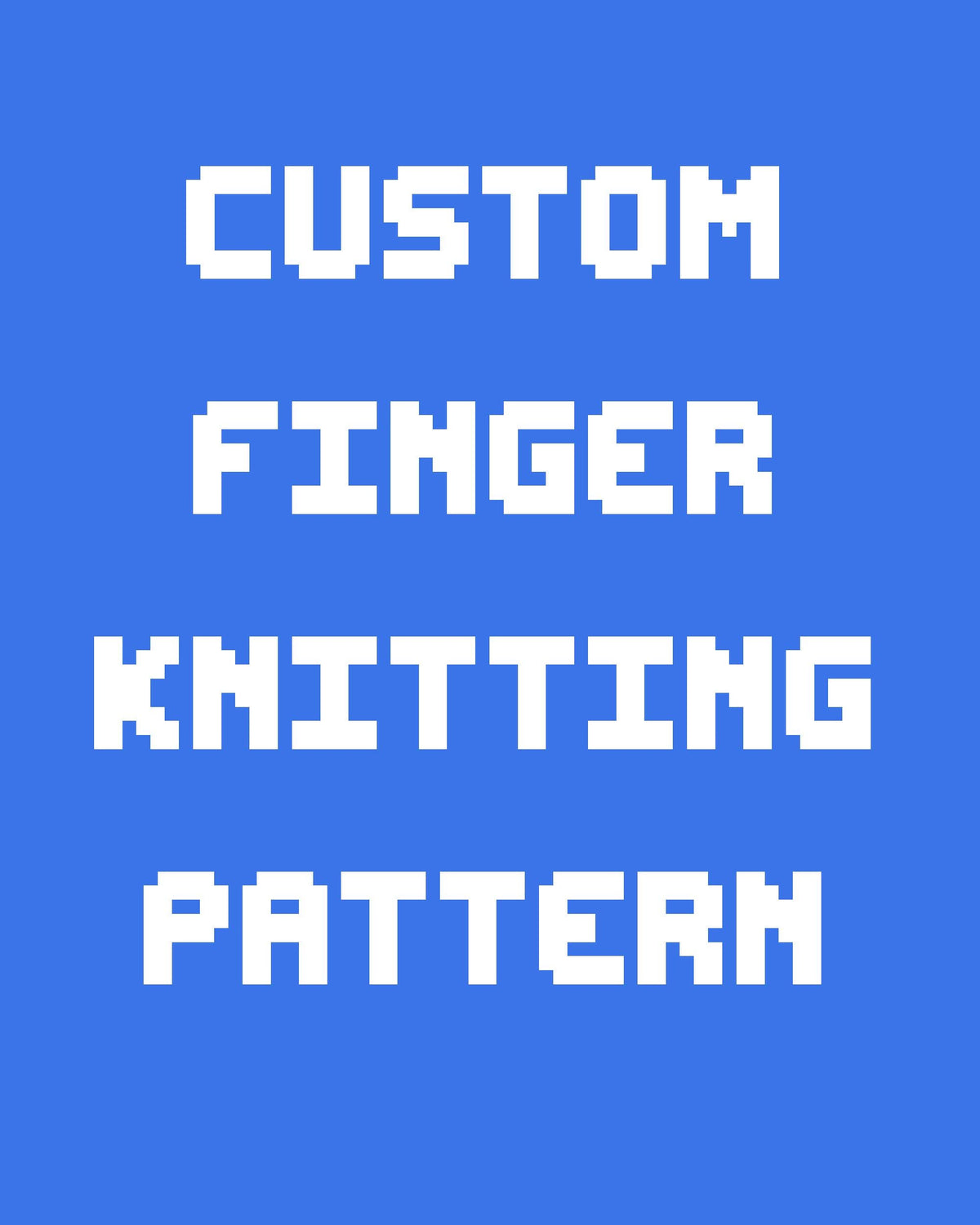 Custom Finger Knitting Pattern for Chunky Blanket